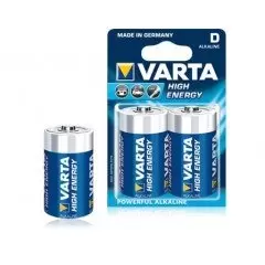 10 piles LR20 D (5 blisters) Varta High Energy R20 D