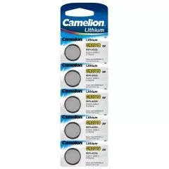 Lot de 5 piles lithium CR-2016 Camelion 