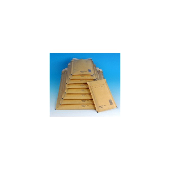 100 ENVELOPPES A BULLES T4 (175*265) BRUNES