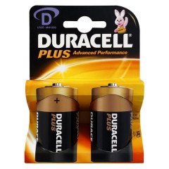 10 piles LR20 D (5 blisters) Duracell Plus R20 D