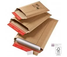 Enveloppe cartonnée en carton ondulé