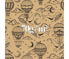 Rouleaux papier cadeau 70 g/m² couché et kraft